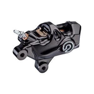 ブレンボ ブレンボ 120.B814.81 484 logopuro アキシャル CNC 4P キャリパー ブラックアルマイト ポリッシュロゴ 右 φ32 取付ピッチ:69.1mm HD用