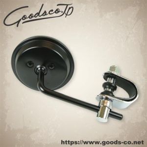 GOODS GOODS 20-06814B 3インチラウンドミラー ブラック クランプタイプ 汎用