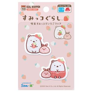 いろはism いろはism すみっコぐらし シールワッペン 喫茶すみっコでいちごフェア しろくま SU601 SU41