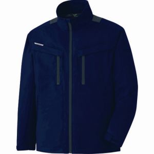 ミドリ安全 MIDORI ミドリ安全 VE2017-UE-M ベルデクセル ハーネス対応 ストレッチ防寒ジャンパー VE2017 上 ネイビー M