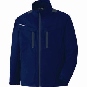 ミドリ安全 MIDORI ミドリ安全 VE2017-UE-L ベルデクセル ハーネス対応 ストレッチ防寒ジャンパー VE2017 上 ネイビー L