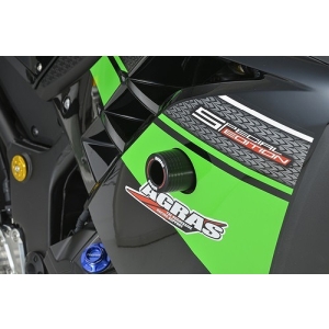 アグラス AGRAS アグラス 342-491-000X Rスライダー フレーム WHT ロゴ入り NINJA250 13 AGRAS