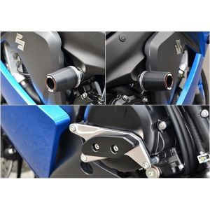 アグラス AGRAS アグラス 342-302-007BX レーシングスライダーフレームφ50ロゴ+ジェネA ブラック GSX-S1000/F AGRAS
