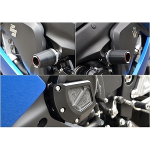 アグラス AGRAS アグラス 342-302-009BX Rスライダーフレームφ50ロゴ+ジェネB BLK GSX-S1000/F AGRAS