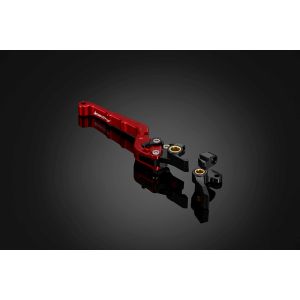 バイカーズ BIKERS バイカーズ　Y0101-RED フロントブレーキレバー 可倒式 カーブタイプ レッド TRICITY125 14-24 TRICITY155 17-24