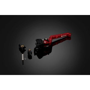 バイカーズ BIKERS バイカーズ　Y0102-RED リアブレーキレバー 可倒式 カーブタイプ レッド TRICITY125 14-24 TRICITY155 17-24