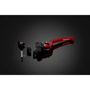 バイカーズ BIKERS バイカーズ　Y0104-RED リアブレーキレバー 可倒式 フラットタイプ レッド TRICITY125 14-24 TRICITY155 17-24