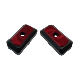 バイカーズ BIKERS バイカーズ　Y0171-RED チェーンアジャスターキャップ 2個 レッド YZF-R25/MT-25 15-24