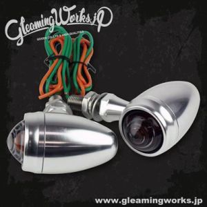 GLEAMING.W GLEAMING.W GW-6014 Billet Winker Smooth Bullet シルバー/スモークレンズ