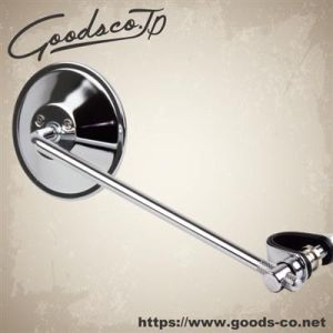GOODS GOODS 20-06810 4インチラウンドミラー クローム 10インチステム クランプタイプ