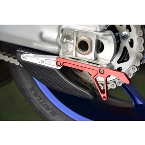アグラス AGRAS アグラス 353-276-001R Rスプロケットガード カーボン+ スタンドSET RED YZF-R1/M 15- AGRAS