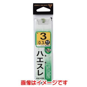 がまかつ Gamakatsu がまかつ 糸付 ハエスレ 緑 3号 ハリス 0.3 11-049