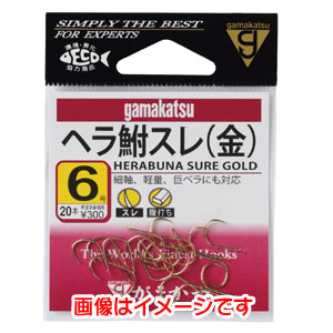 がまかつ Gamakatsu がまかつ 糸付 ヘラ鮒スレ 金 45cm 6号 ハリス 2 11-171