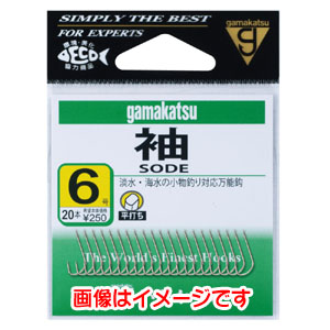 がまかつ Gamakatsu がまかつ 袖 茶 6号 12-014
