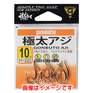 がまかつ Gamakatsu がまかつ 極太アジ 金 10号 67-155