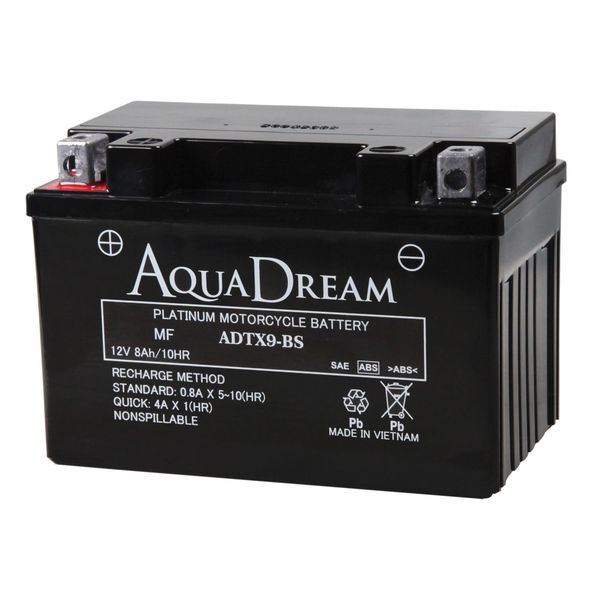  AQUA DREAM AQUA DREAM AD-ADTX9-BS バイク用バッテリー PLATINUM Motorcycle Battery 液入充電済み メーカー直送 代引不可 北海道沖縄離島不可