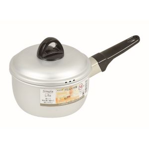 パール金属 パール金属 シンプルライフ アルミ 片手鍋 14cm HB-3438