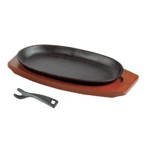 パール金属 パール金属 スプラウト 鉄鋳物製 ステーキ皿 小判型 23×13cm HB-6212