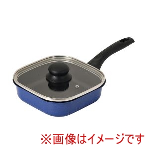パール金属 Pearl パール金属 ニューハコパン ふっ素加工 IH対応 ガラス蓋付き 角型 フライパン 18×18cm HC-1088