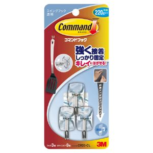 スリーエム 3M スリーエム 3M CM20-CL コマンドフック クリア スイングフック