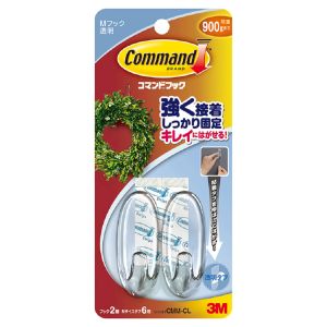 スリーエム 3M スリーエム 3M CMM-CL コマンドフック クリア (Mサイズ)