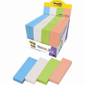 スリーエム 3M スリーエム 3M 5001SS-MC-4 ポスト イット 強粘着ふせんマルチカラー4増量パック
