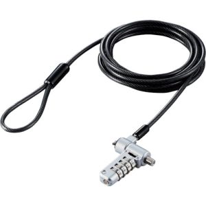 エレコム ELECOM エレコム ESL-404 セキュリティワイヤーロック ダイヤルシリンダー錠 マルチ用