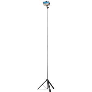 ELECOM エレコム エレコム P-STSRSLBK スマートフォン用三脚 ロングタイプ 最大1600mm アクセサリーシュー付 ブラック