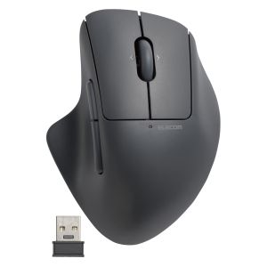 エレコム ELECOM エレコム M-SH30DBSKBK マウス SHELLPHA 無線2.4GHz 5ボタン チルトホイール 抗菌仕様 静音設計 ブラック