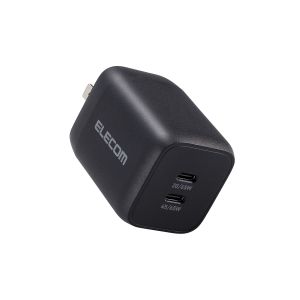 エレコム ELECOM エレコム MPA-ACCP4365BK AC充電器 USB充電器 USB Power Delivery対応 PPS対応 Quick Charge 3.0対応 65W ブラック