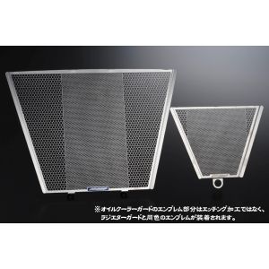 エッチングF エッチングF ROS-GSXR1000-04 ラジエター＆OCガード エンブレム黄 GSX-R1000/R 17