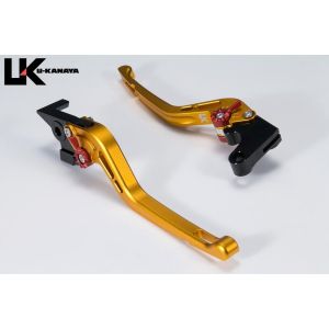 ユーカナヤ U-KANAYA ユーカナヤ KA074-107-0512 レバーセット GPタイプ/ロング GD/SV (ツヤケシ) Z900RS 18-25/Z900 SE 22