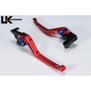ユーカナヤ U-KANAYA ユーカナヤ　YA014-085-0515 レバーセット GPタイプ/ロング RD/GD (ツヤケシ) YZF-R1 15-24