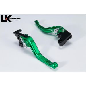 ユーカナヤ U-KANAYA U-KANAYA KA015-107-0617 レバーセット GPタイプ/ショート GN/GD (ツヤケシ) NINJA1000 17/Z1000 17