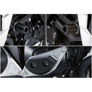 アグラス AGRAS アグラス 342-306-004BX R S3点 フレームφ50ロゴ+右 BLK GSX-S750 17- AGRAS