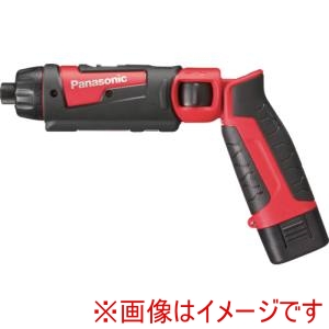 パナソニック Panasonic パナソニック EZ7421F07D-R 充電スティックドリルドライバー 7.2V 赤 電池2個付き