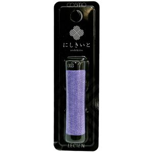 ルシアン LECIEN cosmo ルシアン にしきいと ラメ 発泡水 たすき撚り 刺しゅう糸 20m巻 Col.303 菫 すみれ No.77 CS77-303 cosmo