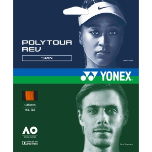 ヨネックス YONEX ヨネックス テニス 硬式テニス用ガット ポリツアーレブ125 PTGR125 ブライトオレンジ 160