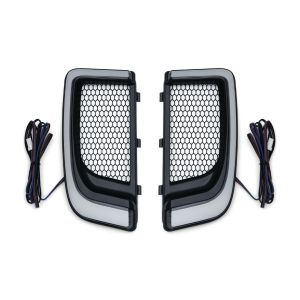 クリアキン Kuryakyn クリアキン T14-KUR5064 Tracer LEDフェアリングロアグリル ブラク Touring ロアフェアリング装着車両14-21 T14-KURyakyn