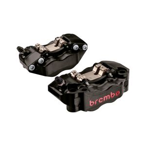 ブレンボ ブレンボ 220.B473.40 GP4-RB ラジアル CNC 4P キャリパー ブラックアルマイト レッドロゴ 左右セット φ30/34 取付ピッチ:108mm