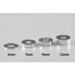 アエラ AELLA アエラ AE-27000-OP3 BK 高さ調整スペーサー12mm ブラック アルミ削り出し可変ハンドル専用(新タイプ/丸穴)
