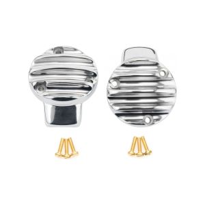 モートーン Motone モートーン MMU015 スロットルボディカバー リブ ポリッシュ T120 (16-25) Thruxton1200/R/RS (16-24) Bobber (17-25)
