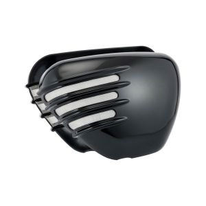 モートーン Motone モートーン MTE140 サイドカバー リブ グロスブラック T100 (17-25) Street Twin/Speed Twin 900 (16-24)