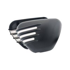 モートーン Motone モートーン MTE141 サイドカバー リブ マットブラック T100 (17-25) Street Twin/Speed Twin 900 (16-24)