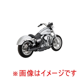 バンスアンドハインズ バンスアンドハインズ 46838 TwinSlash 3in S/O ツインスラッシュ 3インチ スリップオン ブラック マフラー DYNA 91-09