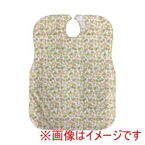 川本産業 川本産業 447762 070-560028-00 大人用食事用エプロン やさい柄クリーム