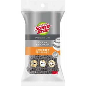 スリーエム 3M スリーエム 3M スコッチブライト プレミアム ネットスポンジ グレー KENT-01KGY