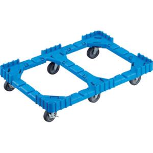 トラスコ TRUSCO トラスコ OCD-75AS-B OCドーリー 75Lオリコン用 エラストマー車輪 6輪自在ストッパー付 ブルー メーカー直送 代引不可 北海道沖縄離島不可