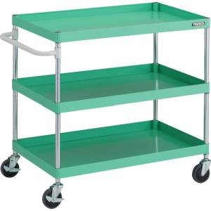 トラスコ中山 TRUSCO トラスコ PEW993AYG フェニックスワゴン 抗ウィルスハンドル 省音 900X600XH880 3段 YG色 TRUSCO メーカー直送 代引不可 北海道沖縄離島不可