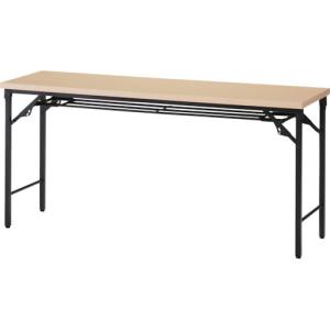 トラスコ中山 TRUSCO トラスコ TSTT1860C 折りたたみ会議テーブル 1800X600XH700 棚板付 ナチュラル TRUSCO メーカー直送 代引不可 北海道沖縄離島不可